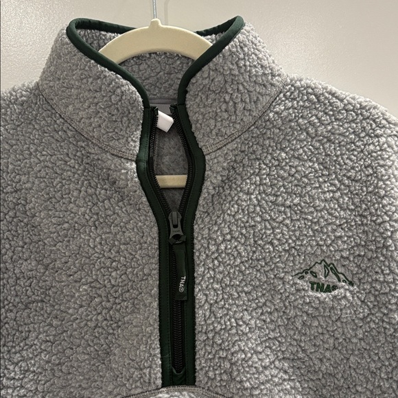 TNA Gray Sherpa Fleece pullover - Picture 2 of 5